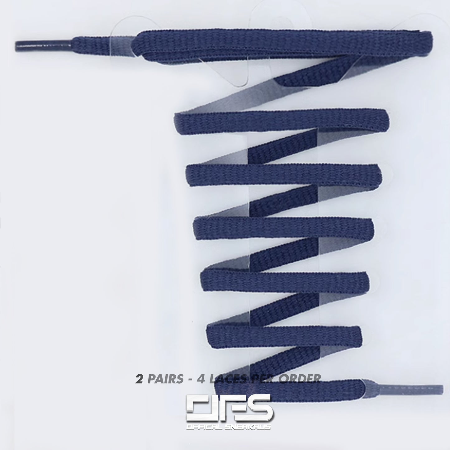 Oval Laces - Standard TN Laces 'Navy' (2 For 1)