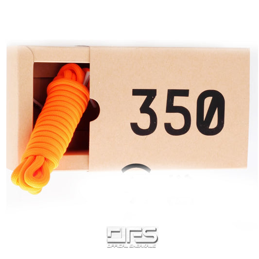 YZY Boost 350 Laces : Fluro Orange Non-Reflective