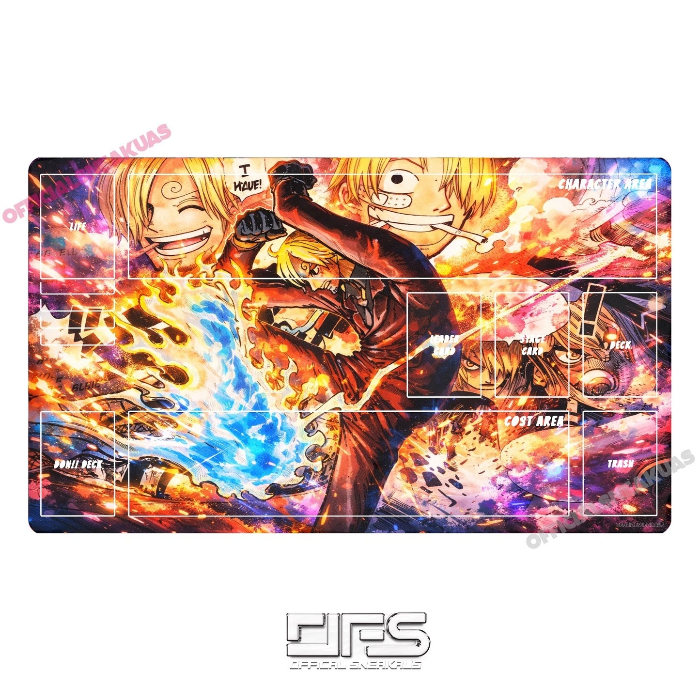 One Piece TCG Play Mat Sanji OP06