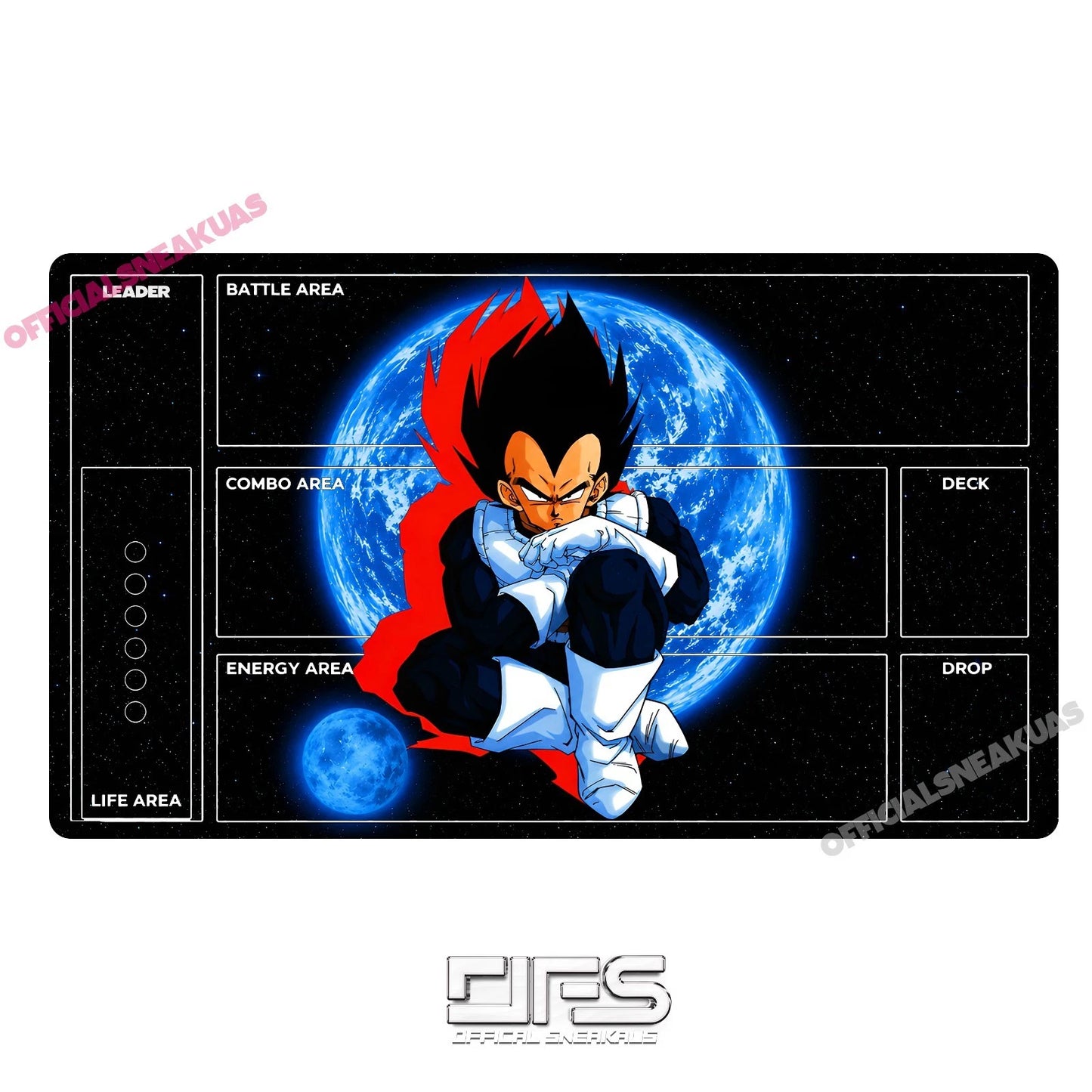DRAGON BALL Z FUSION WORLDS PLAYMAT VEGETA