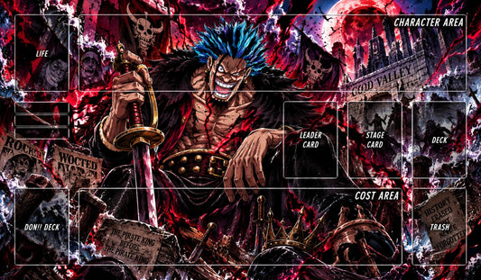 ONE PIECE PLAYMAT Rocks D Xebec