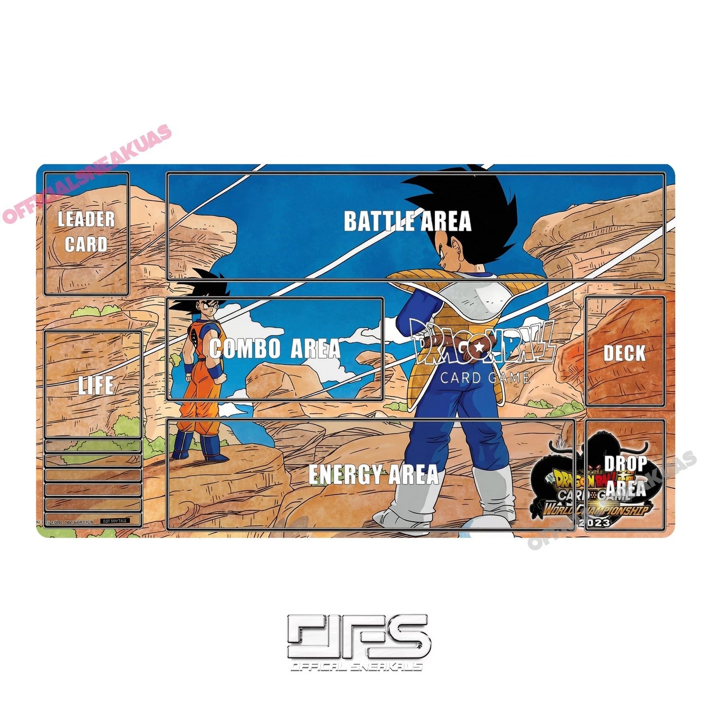 DBZ Play mat 2023 DBSTCG Goku Vs Vegeta