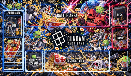 Gundam TCG Playmat: Noodle Meme