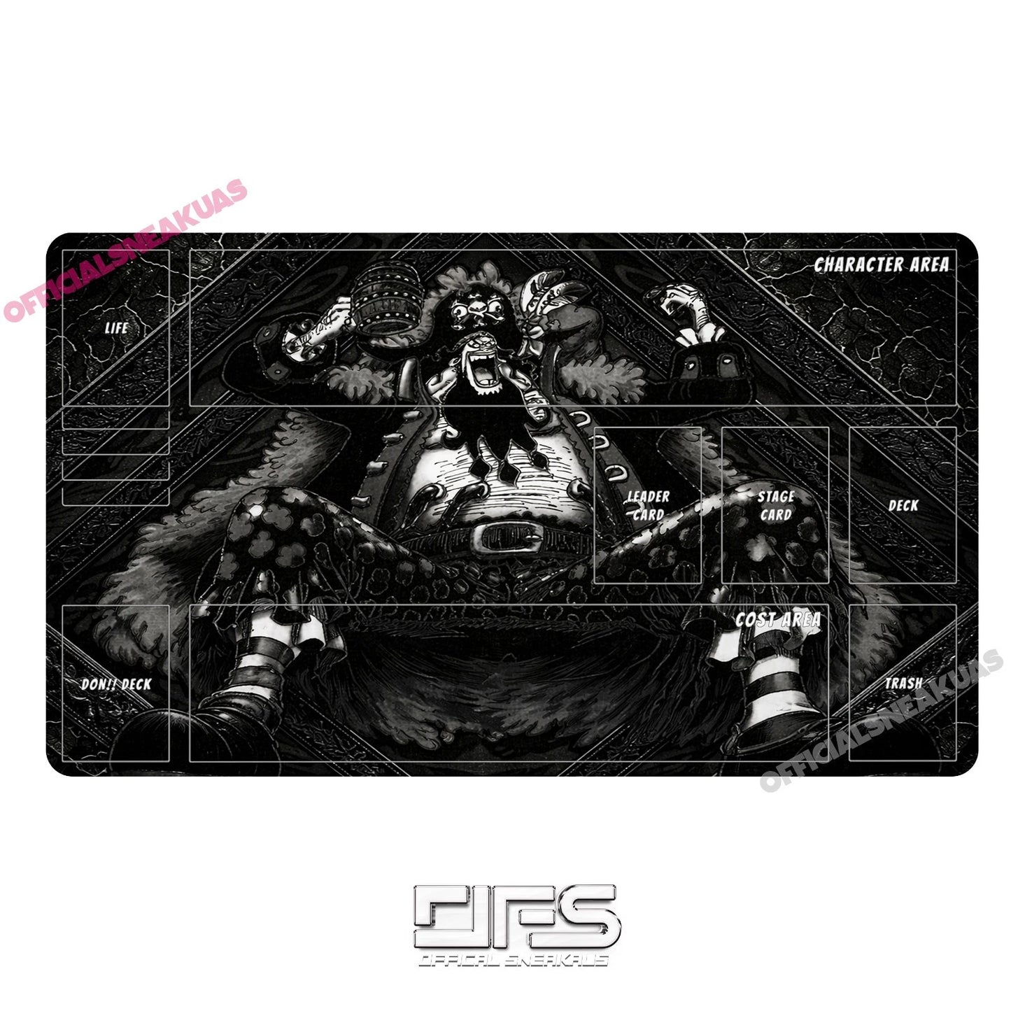 One Piece TCG Play Mat Blackbeard Teach