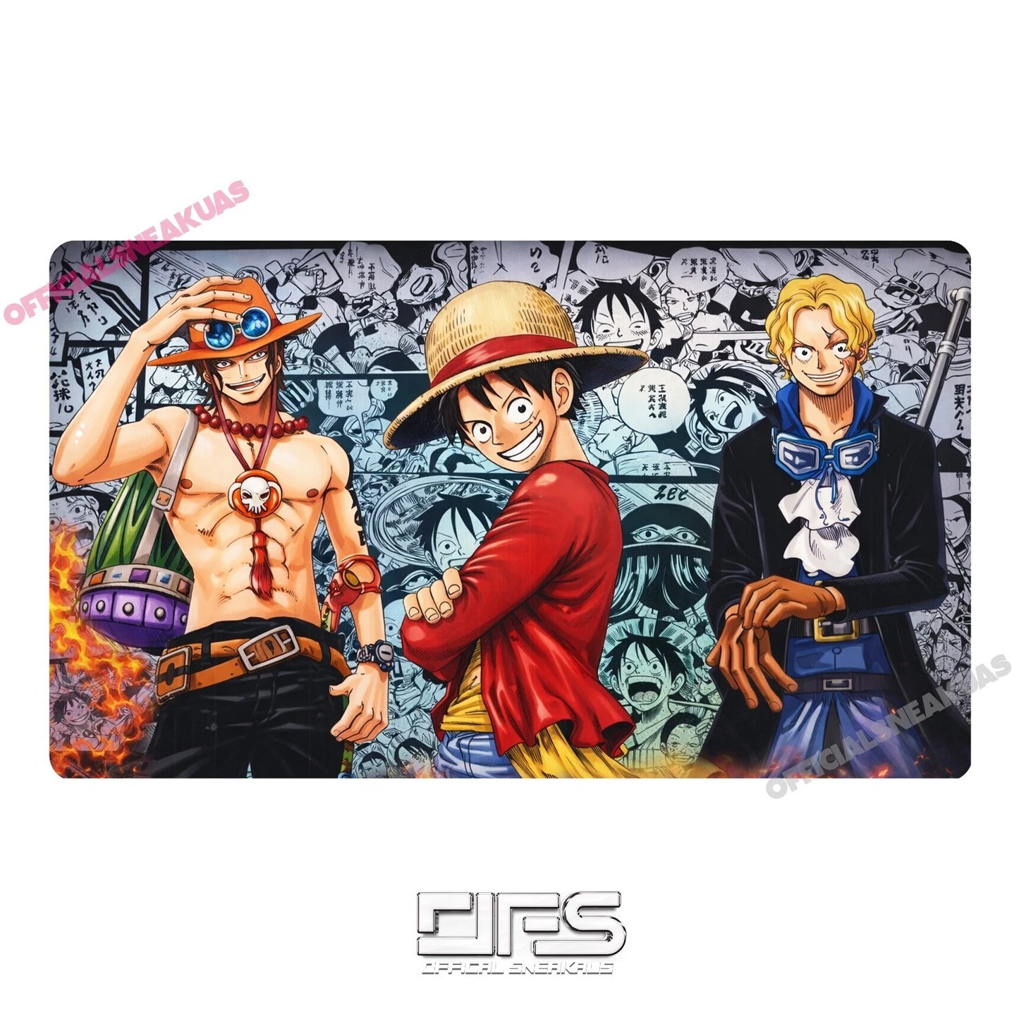 One Piece TCG Play Mat OP13 MANGA SET
