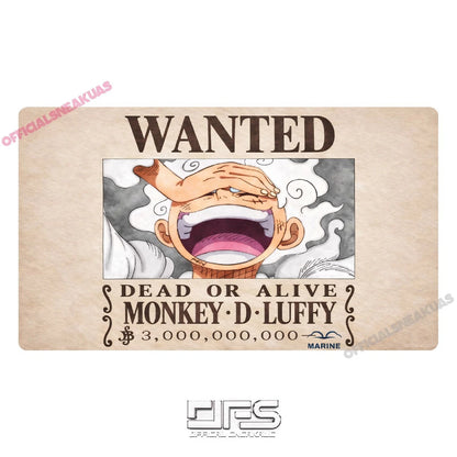 One Piece TCG Play mat WANTED poster Luffy Gear 5