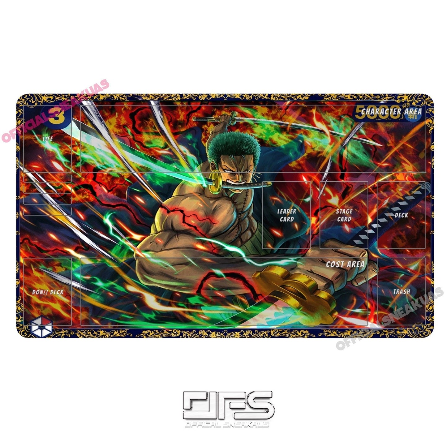 One Piece TCG Play Mat ZORO FLAGSHIP