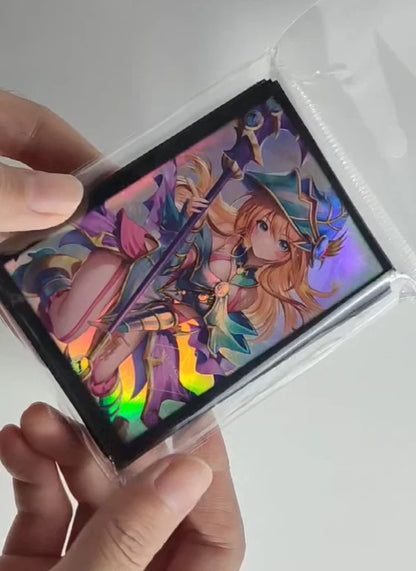 Yu-gi-oh! Custom Card Sleeves 50PC Holographic Dark M Girl