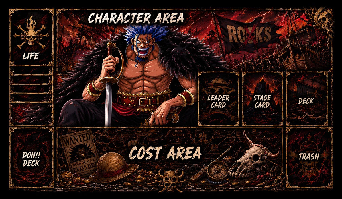 ONE PIECE PLAYMAT Rocks D Xebec