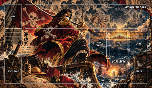 ONE PIECE PLAYMAT Gold D Roger