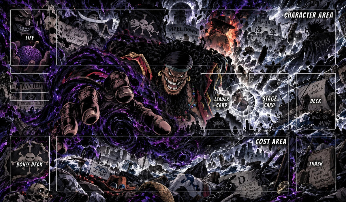 ONE PIECE PLAYMAT Blackbeard
