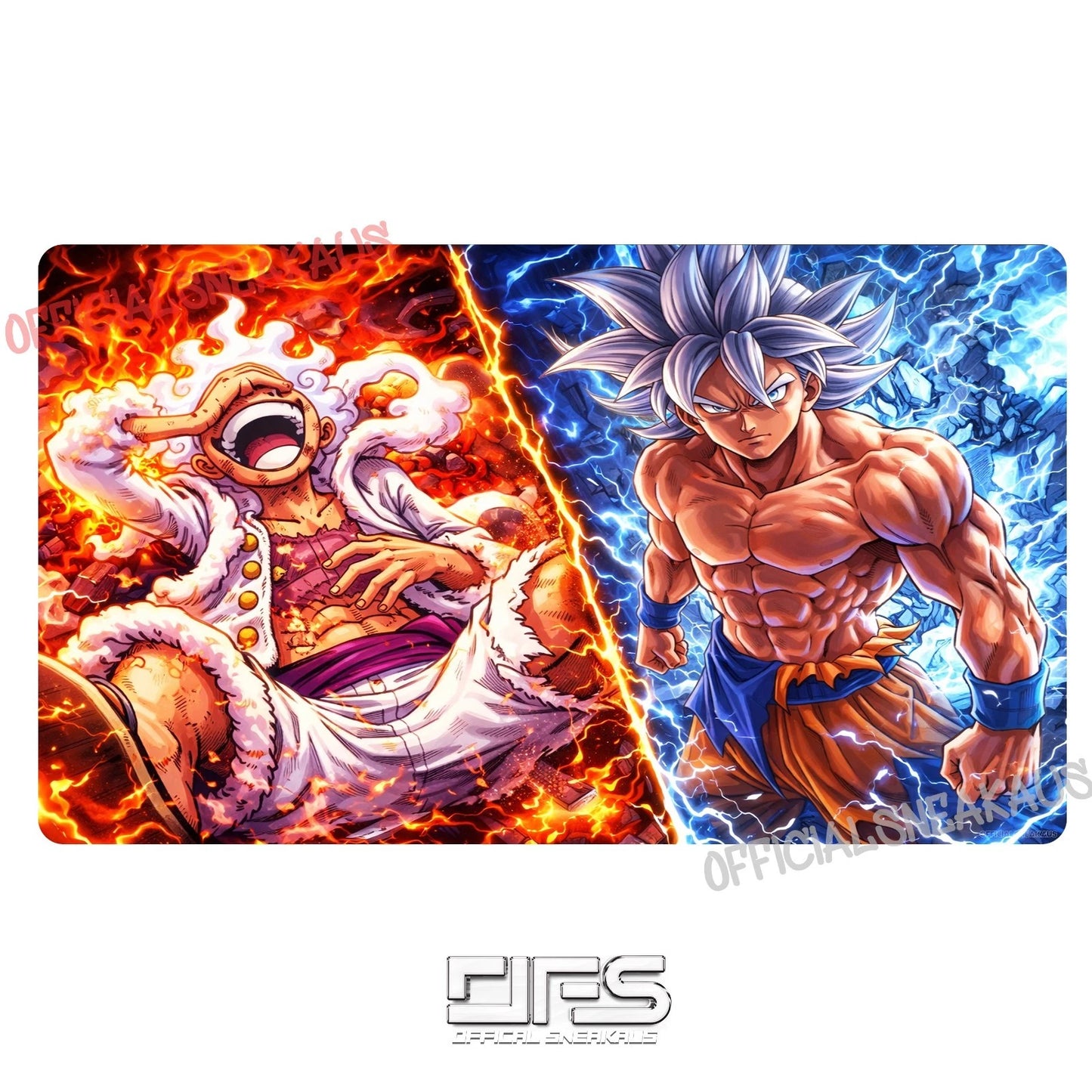 One Piece TCG Play Mat  x DBZ V2
