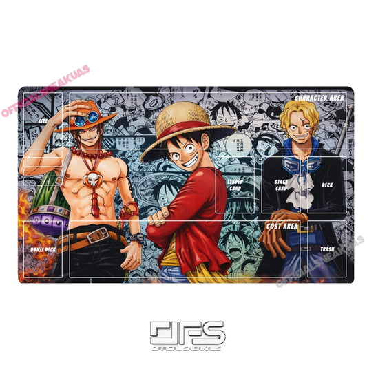 One Piece TCG Play Mat OP13 MANGA SET