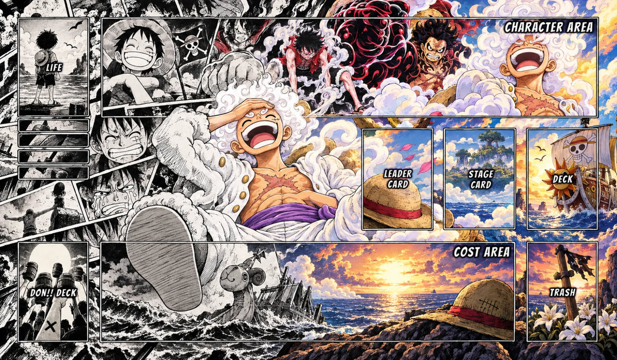 ONE PIECE PLAYMAT Luffy Nika manga