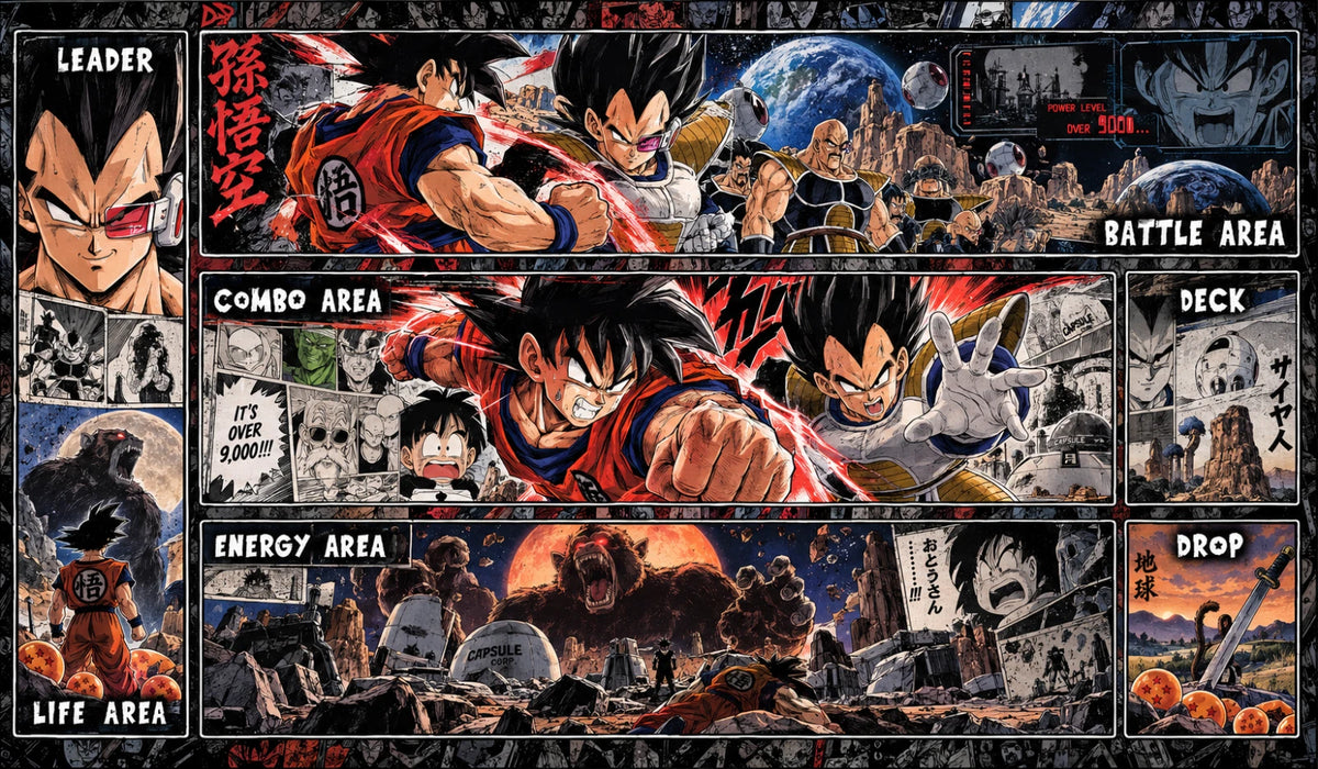 Dragon ball Fusion World TCG Playmat:  Saiyan Saga