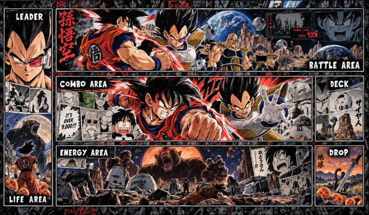 Dragon ball Fusion World TCG Playmat:  Saiyan Saga