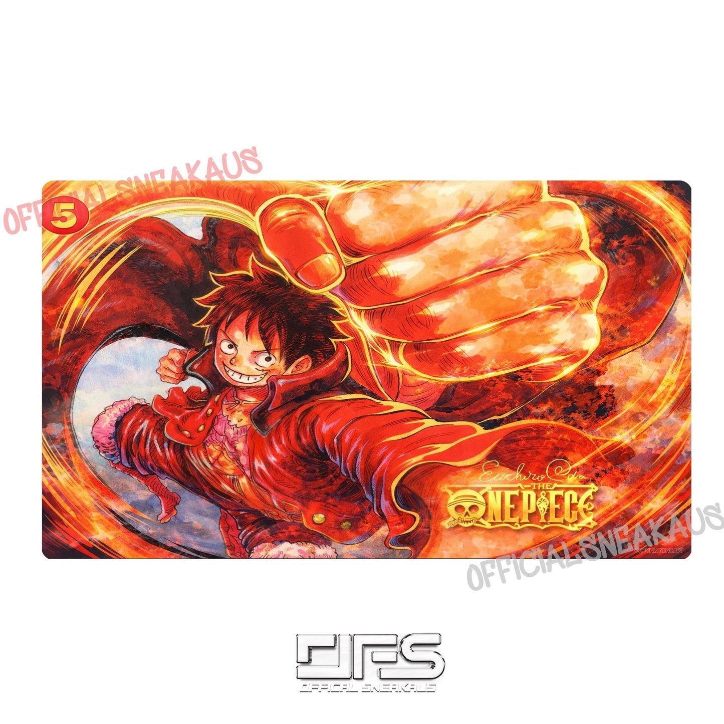 One Piece TCG Play Mat Signed Luffy