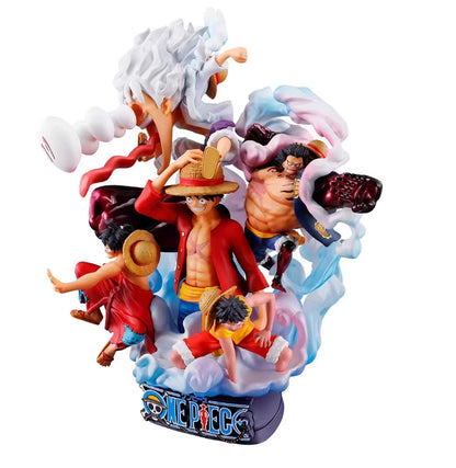MEGAHOUSE Petitrama Series DX LOGBOX ONE PIECE RE BIRTH 02 Luffy figure