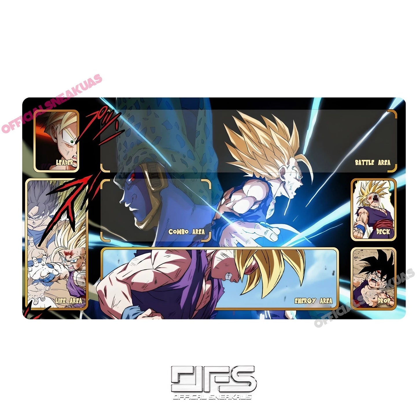 Dragon ball Fusion Worlds Play Mat Gohan Cell Saga