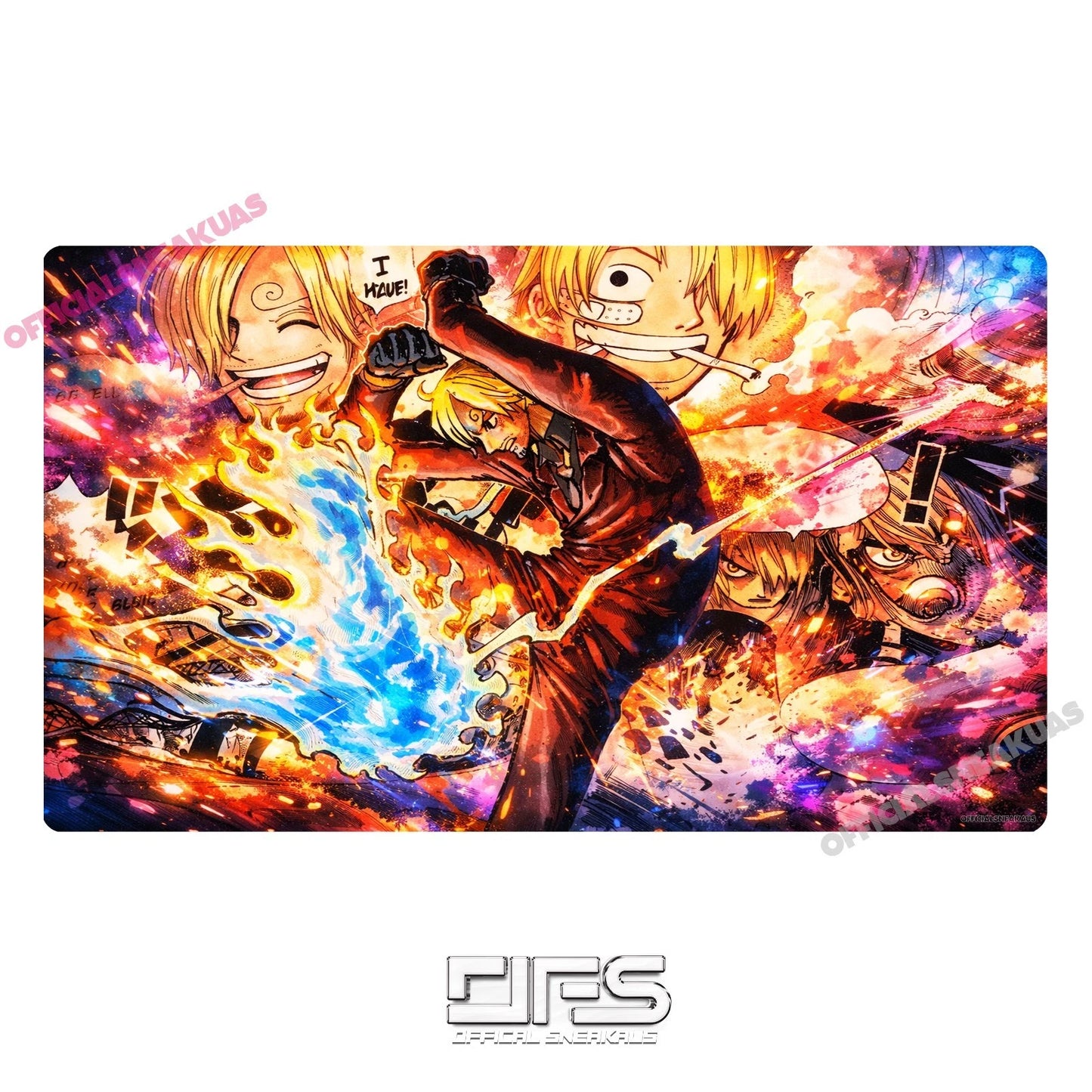 One Piece TCG Play Mat Sanji OP06