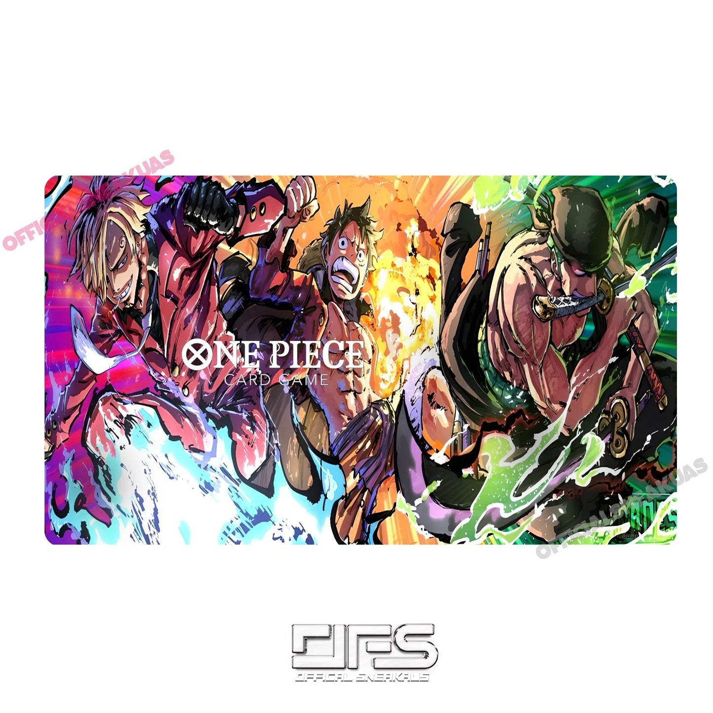 One Piece TCG Play mat Luffy zoro sanji