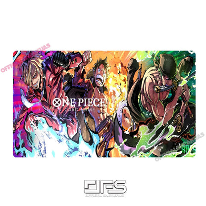One Piece TCG Play mat Luffy zoro sanji