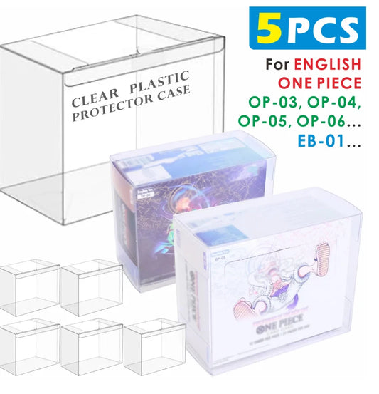 5PC One Piece Booster box PVC Case Protector OP-04 & Onwards