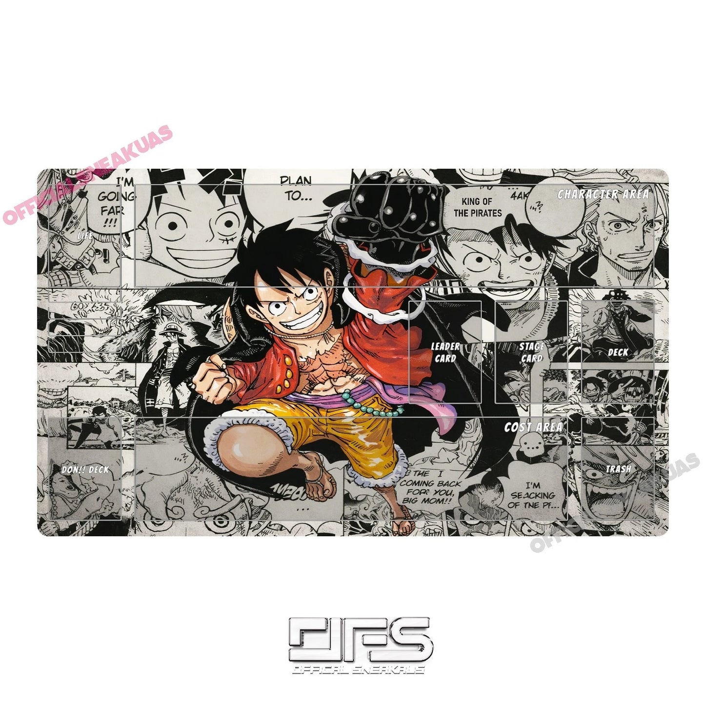 One Piece TCG Play Mat Luffy Manga OP09