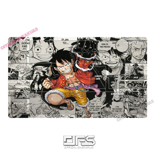 One Piece TCG Play Mat Luffy Manga OP09