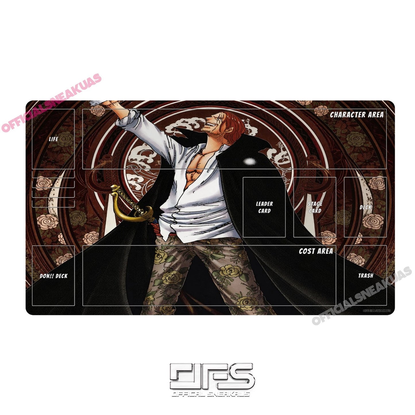 One Piece TCG Play Mat Serial Shanks v2