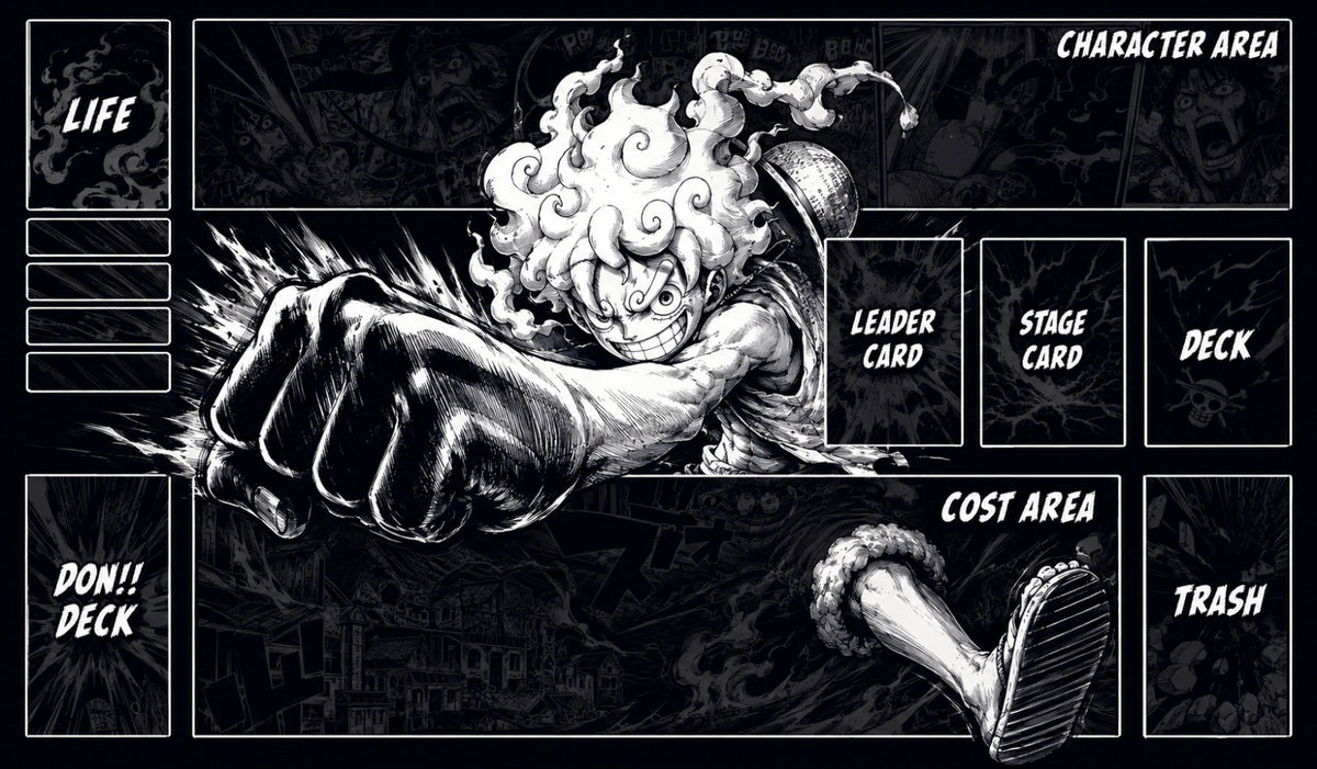 ONE PIECE PLAYMAT Manga Style Luffy