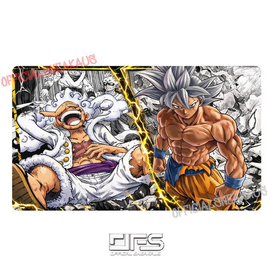 One Piece TCG Play Mat  x DBZ