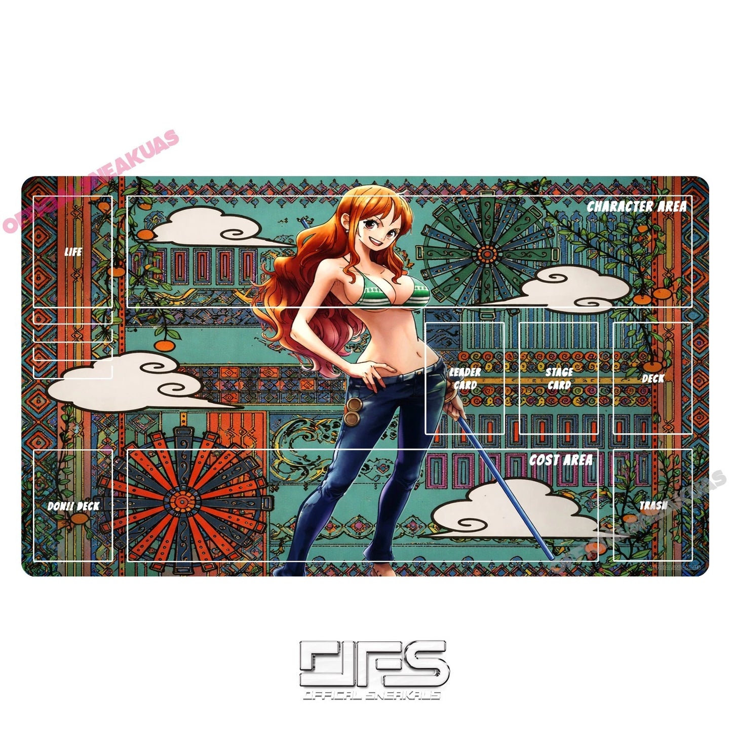 One Piece TCG Play Mat Nami op01