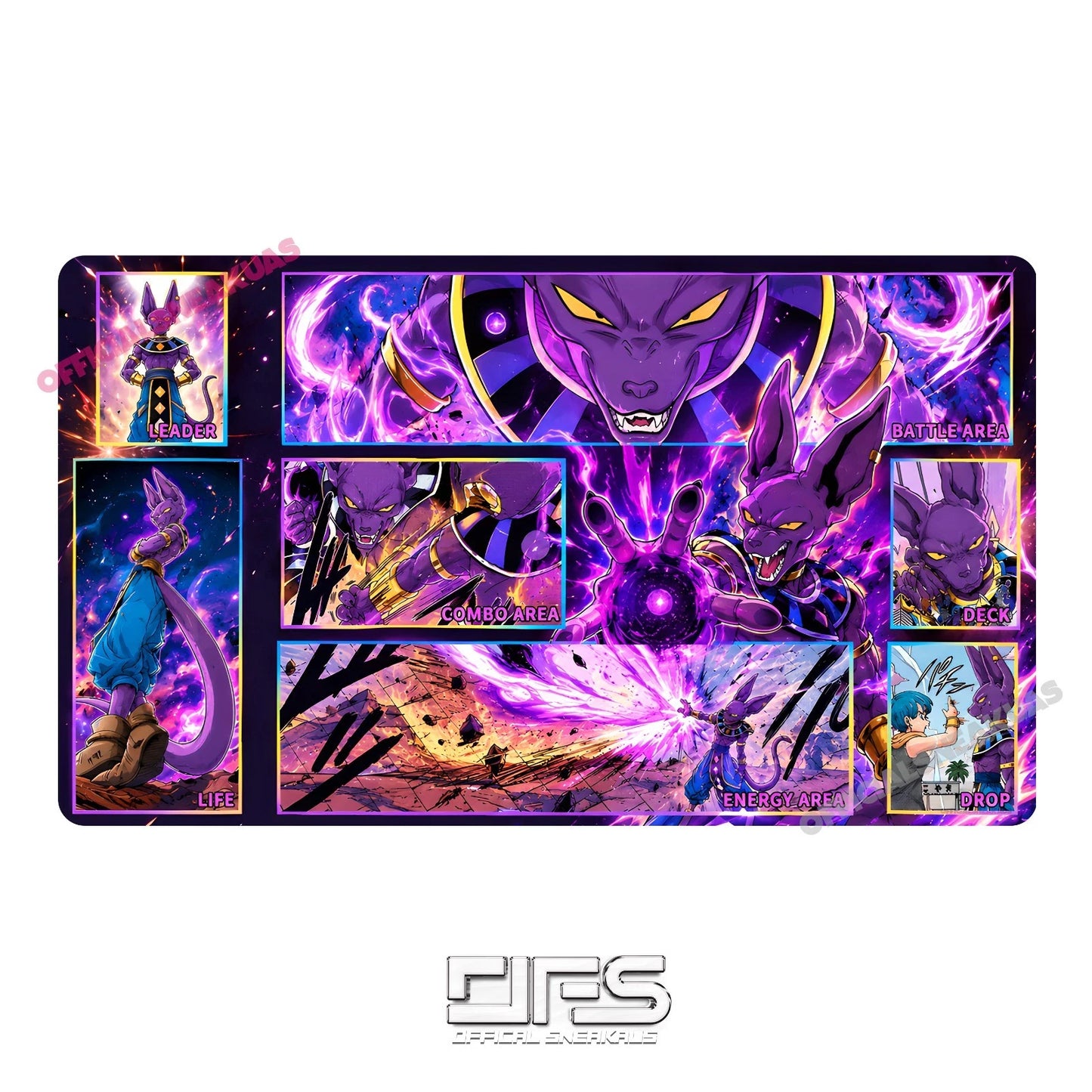 DRAGON BALL Z FUSION WORLDS PLAYMAT BEERUS
