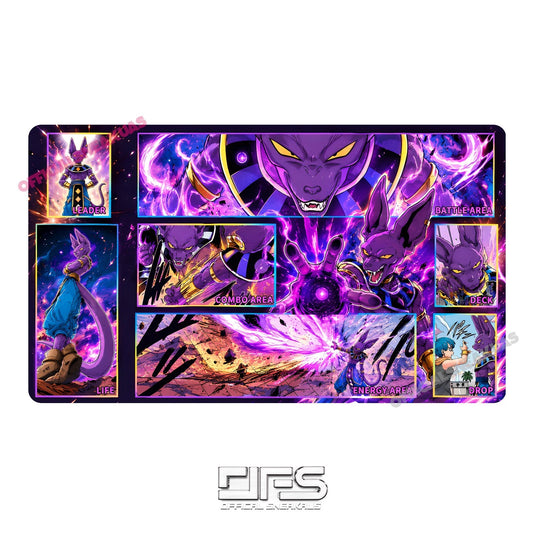 DRAGON BALL Z FUSION WORLDS PLAYMAT BEERUS