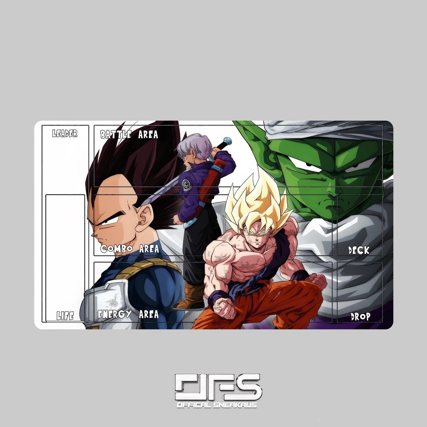 DRAGON BALL Z FUSION WORLDS GOKU VEGETA PLAYMAT