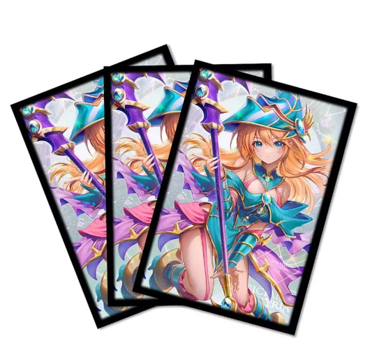 Yu-gi-oh! Custom Card Sleeves 50PC Holographic Dark M Girl