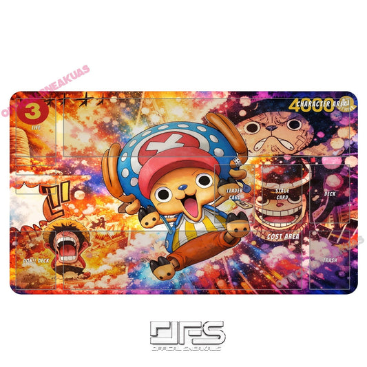 One Piece TCG Play Mat manga chopper V2