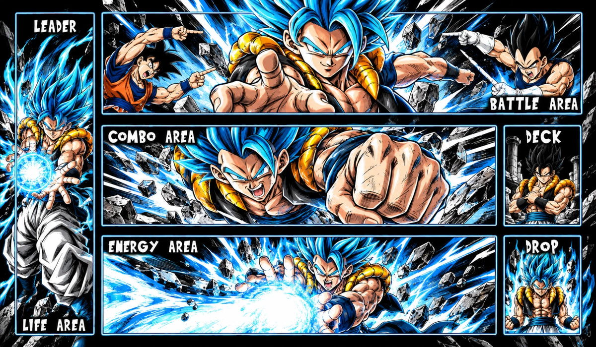 Dragonball Playmat TCG: Gogeta blue