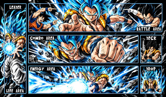 Dragonball Playmat TCG: Gogeta blue