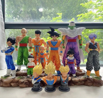 Dragon Ball Z Figure statue goku vegeta trunks gohan Gift 9 PC SET