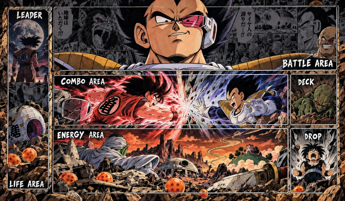 Dragonball Playmat TCG: Saiyan saga battle