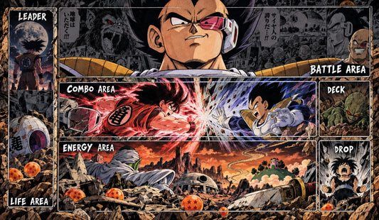 Dragonball Playmat TCG: Saiyan saga battle