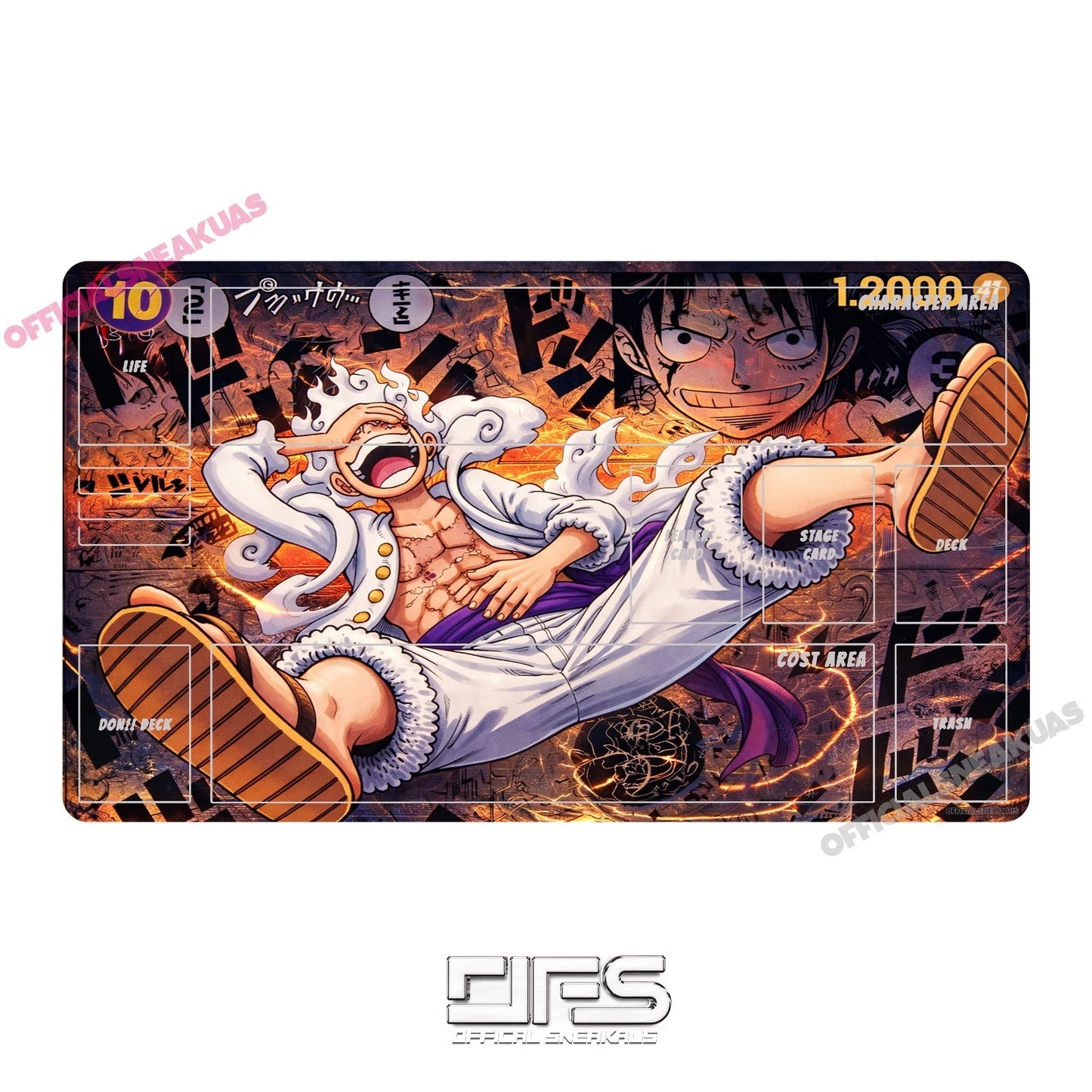 One Piece TCG Play Mat MANGA LUFFY V4