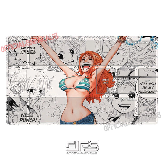 One Piece TCG Play Mat Serial Manga Nami