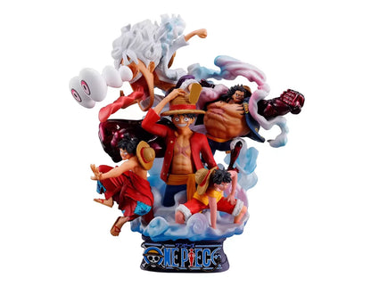 MEGAHOUSE Petitrama Series DX LOGBOX ONE PIECE RE BIRTH 02 Luffy figure