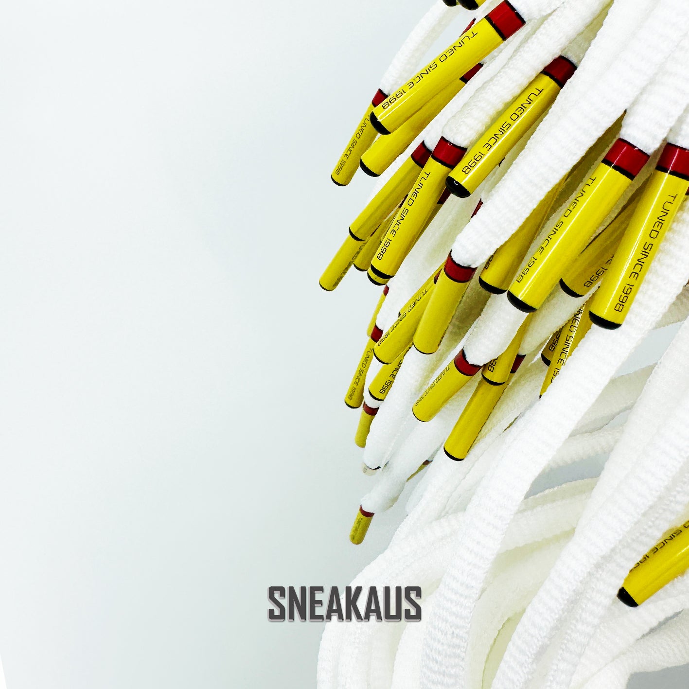 TN Laces Tuned Air Since 1998 Replacement Laces White Yellow pair OFFICIAL SNEAKAUS