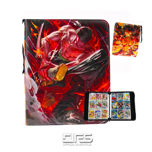 One Piece Premium Leather Album Card Binder: RUSH ZORO